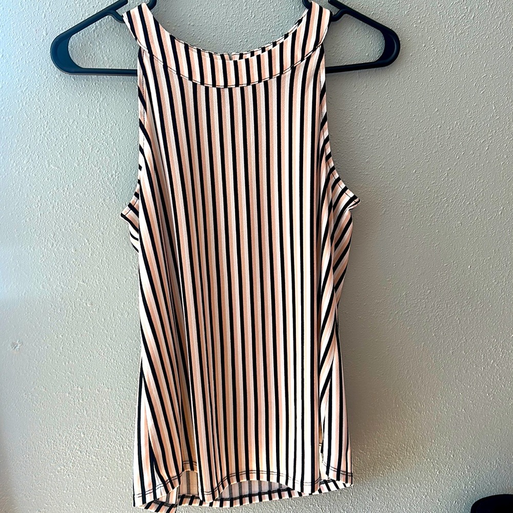 Adrianna papell xs womens striped dress top